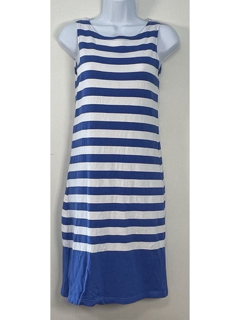 Joules Blue And White Stripe Tank Dress Cotton Nautical Beach Sz 4